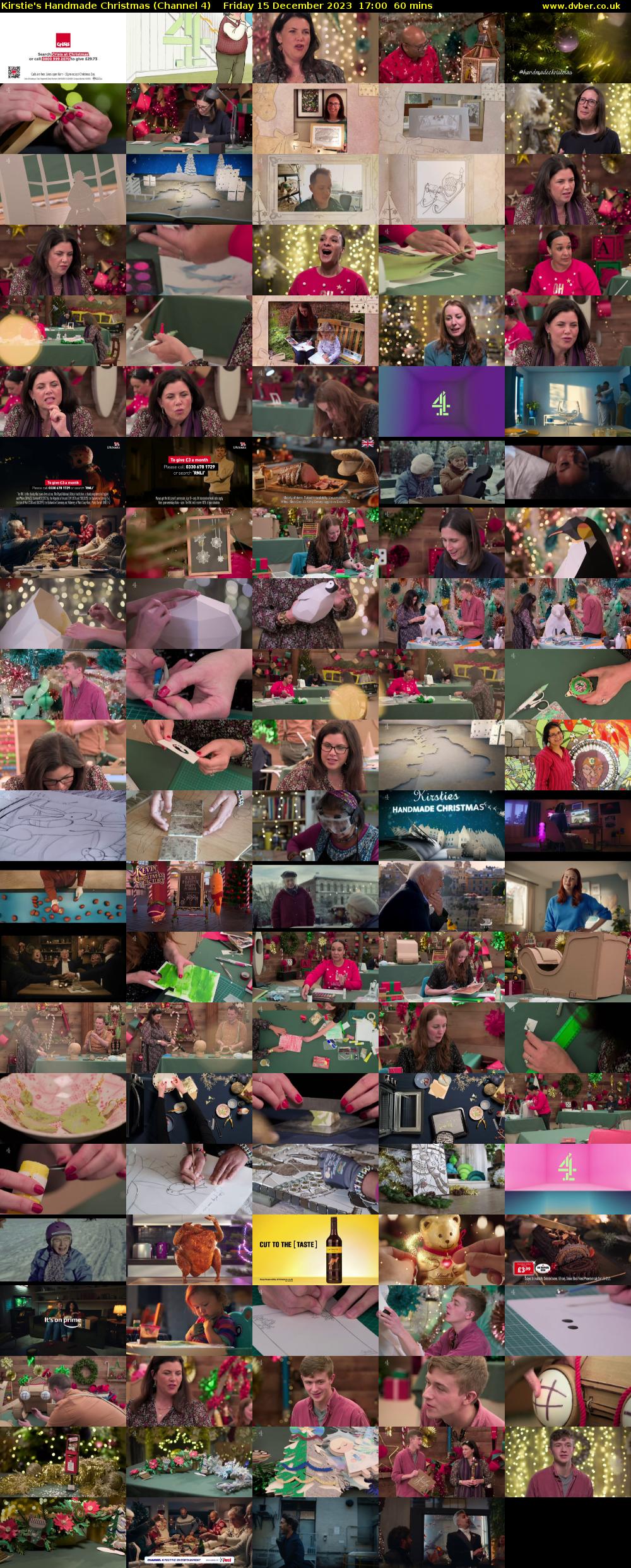 Kirstie's Handmade Christmas (Channel 4) Friday 15 December 2023 17:00 - 18:00