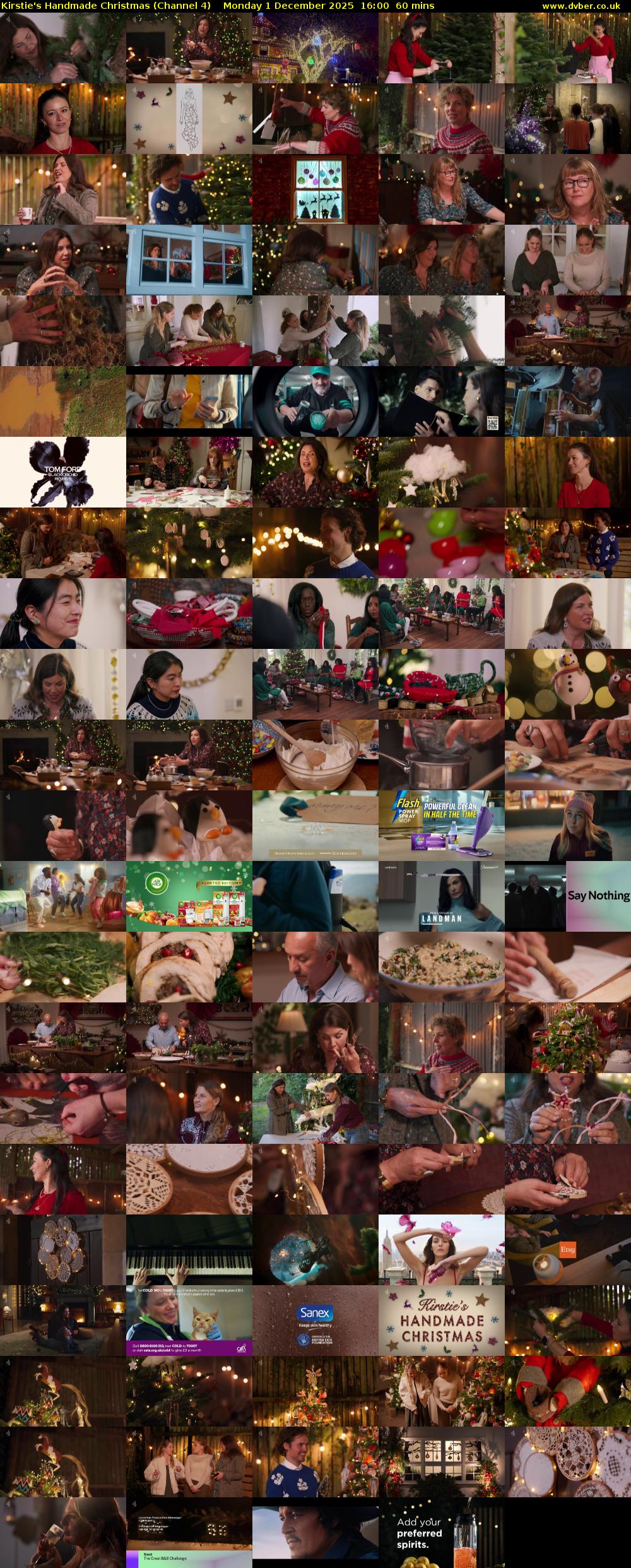 Kirstie's Handmade Christmas (Channel 4) Monday 1 December 2025 16:00 - 17:00