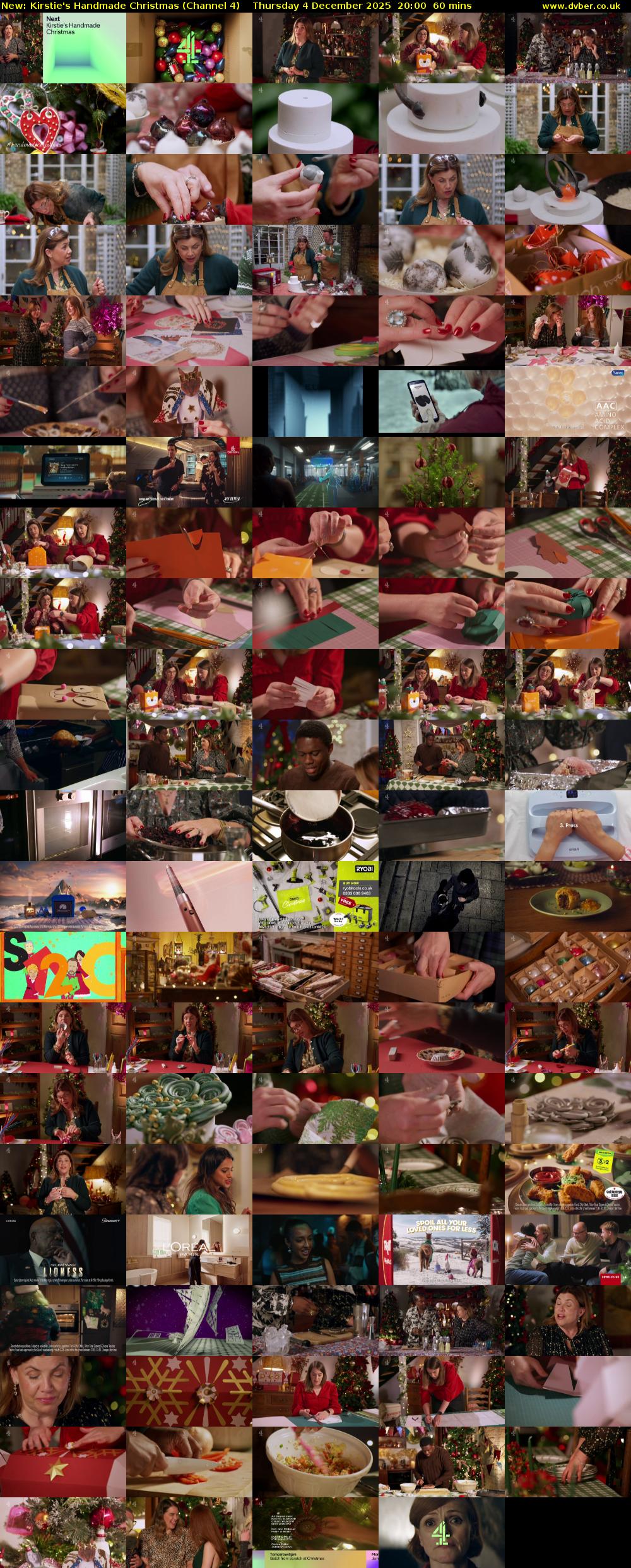 Kirstie's Handmade Christmas (Channel 4) Thursday 4 December 2025 20:00 - 21:00