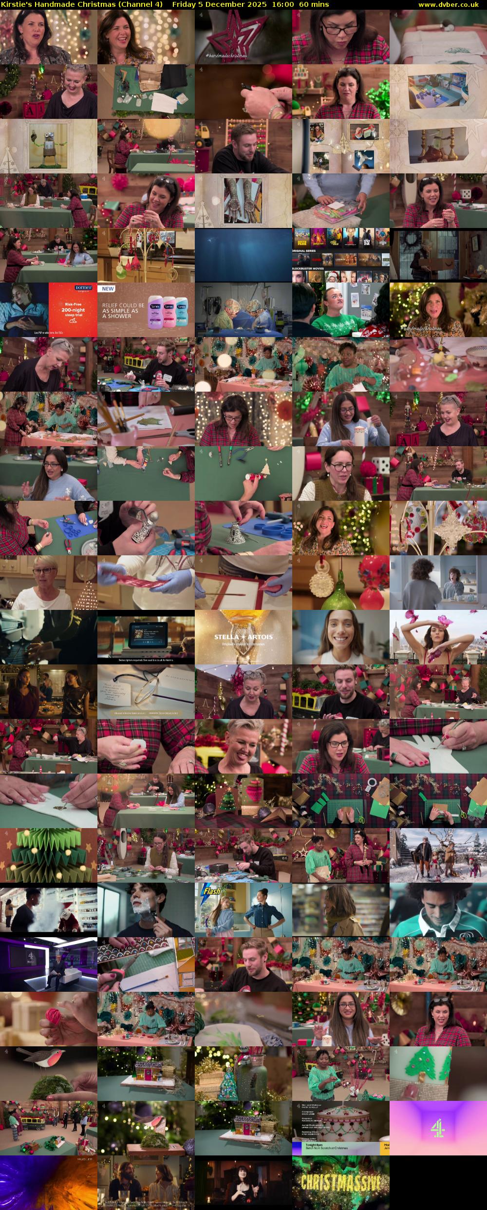 Kirstie's Handmade Christmas (Channel 4) Friday 5 December 2025 16:00 - 17:00