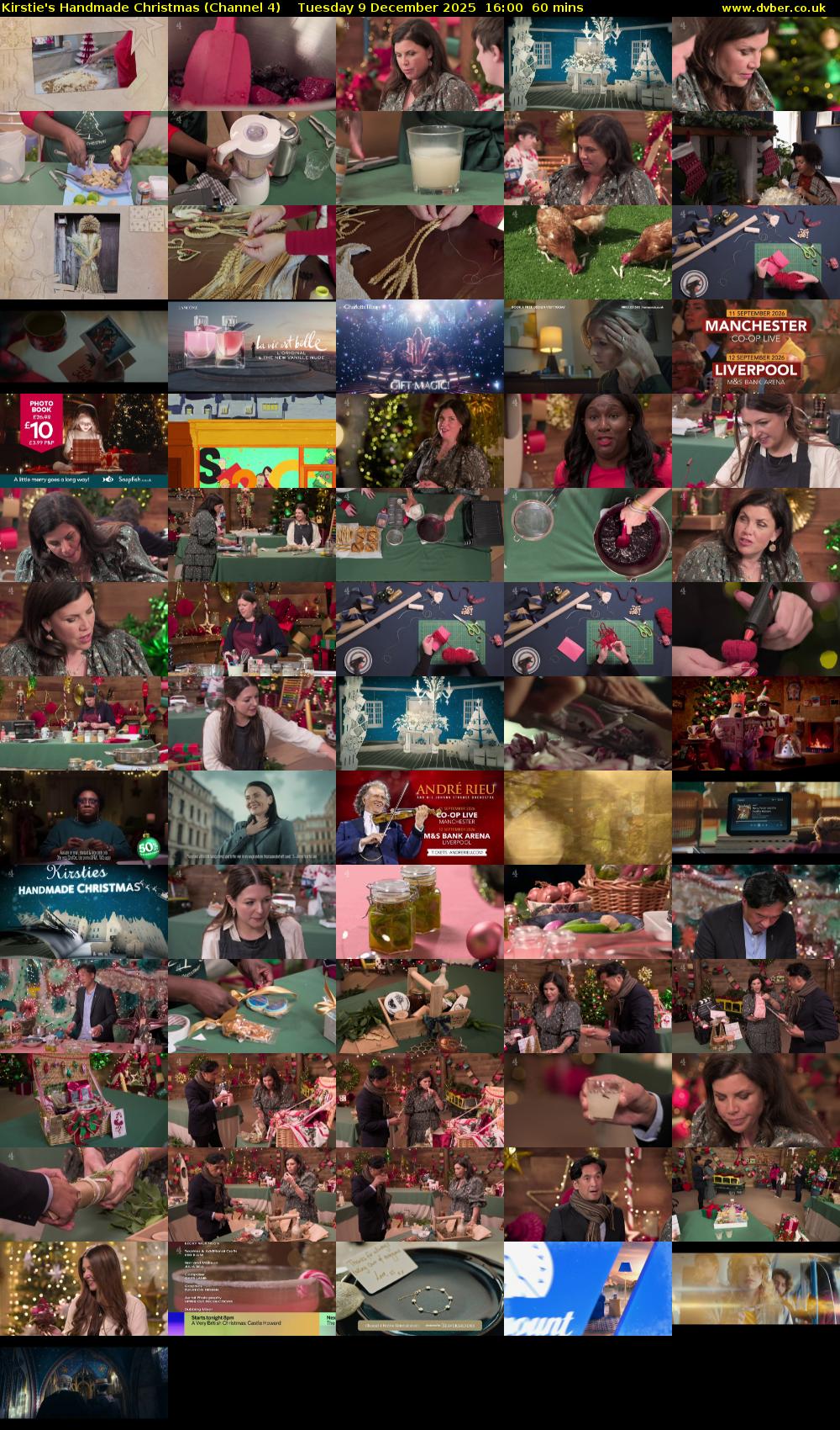 Kirstie's Handmade Christmas (Channel 4) Tuesday 9 December 2025 16:00 - 17:00