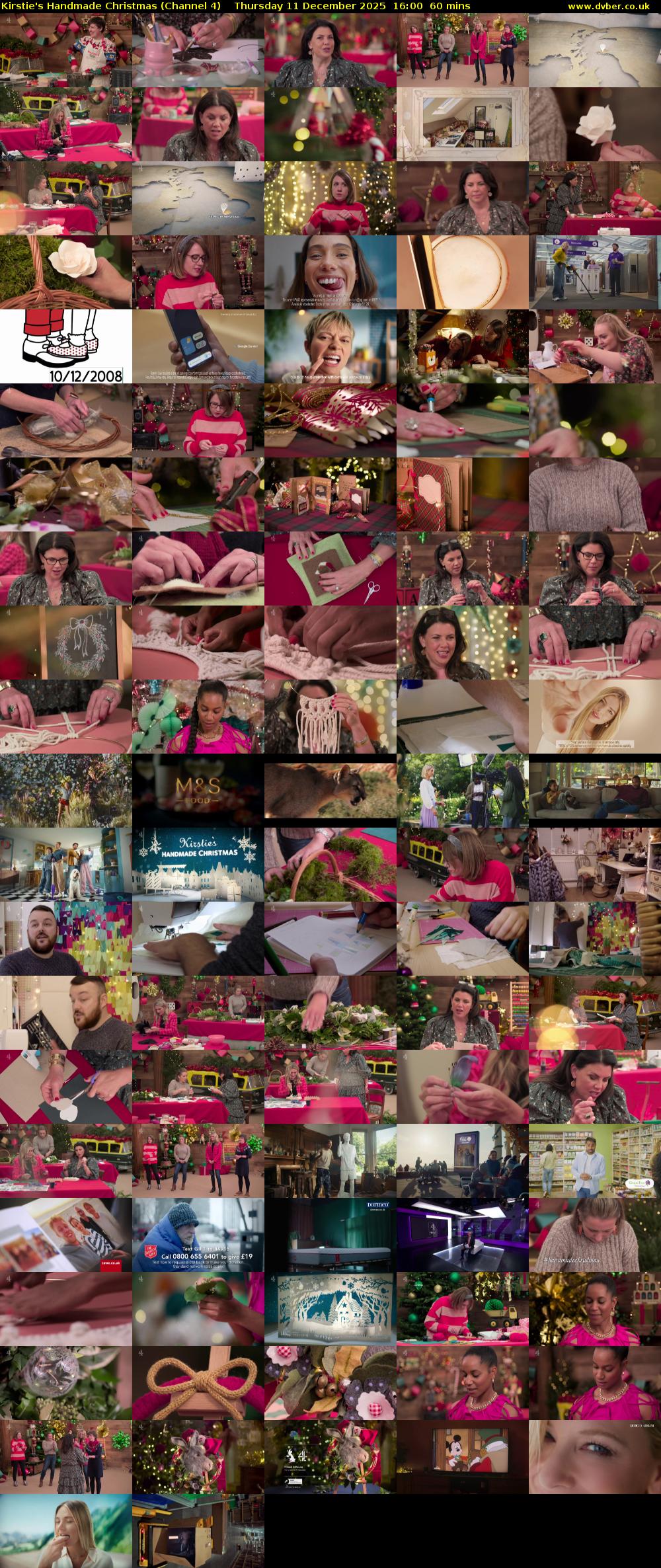 Kirstie's Handmade Christmas (Channel 4) Thursday 11 December 2025 16:00 - 17:00