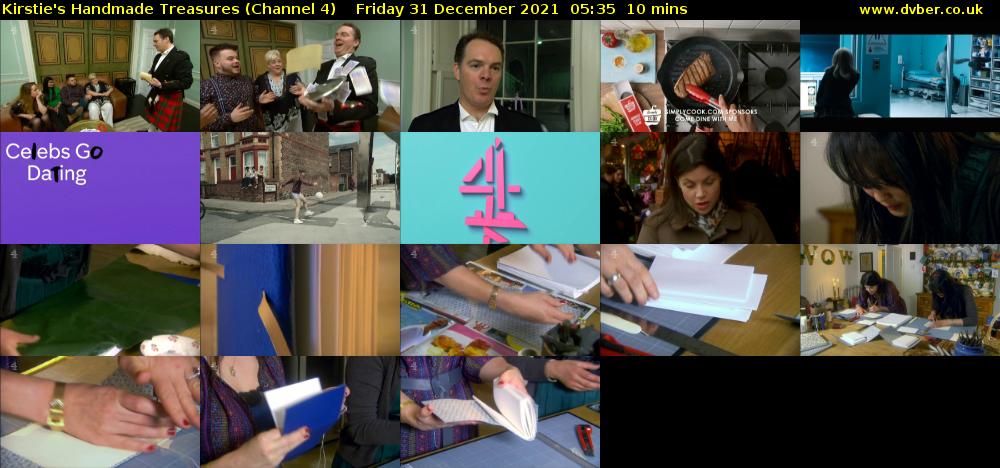 Kirstie's Handmade Treasures (Channel 4) Friday 31 December 2021 05:35 - 05:45