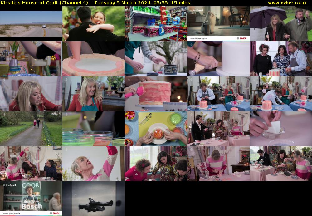 Kirstie's House of Craft (Channel 4) Tuesday 5 March 2024 05:55 - 06:10