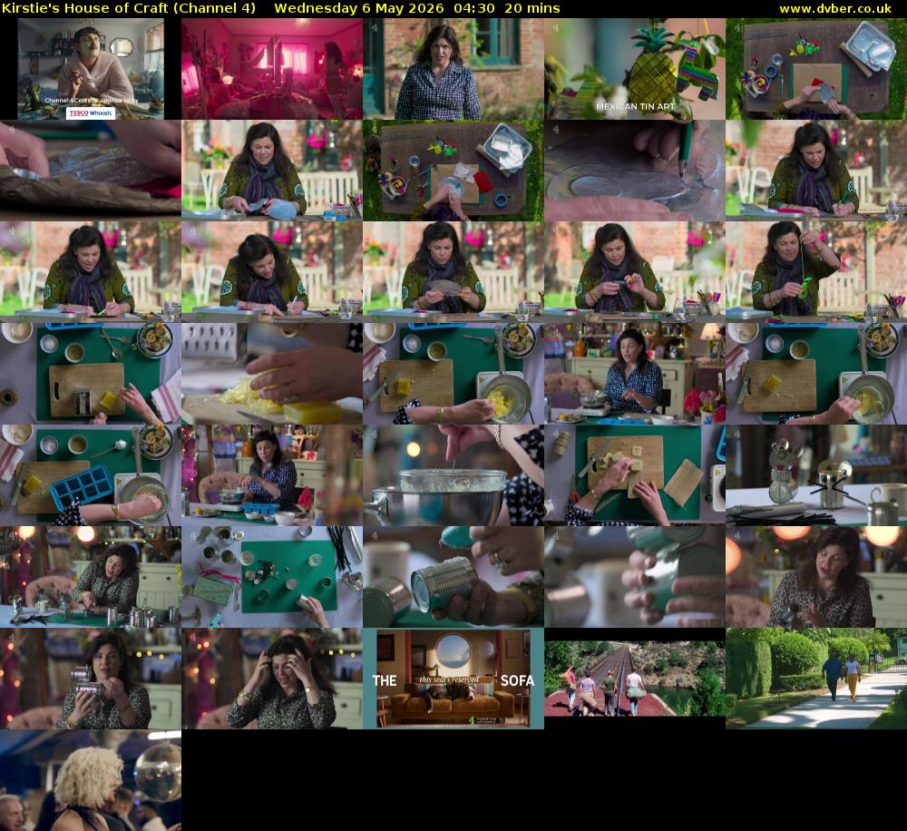 Kirstie's House of Craft (Channel 4) Wednesday 6 May 2026 04:30 - 04:50