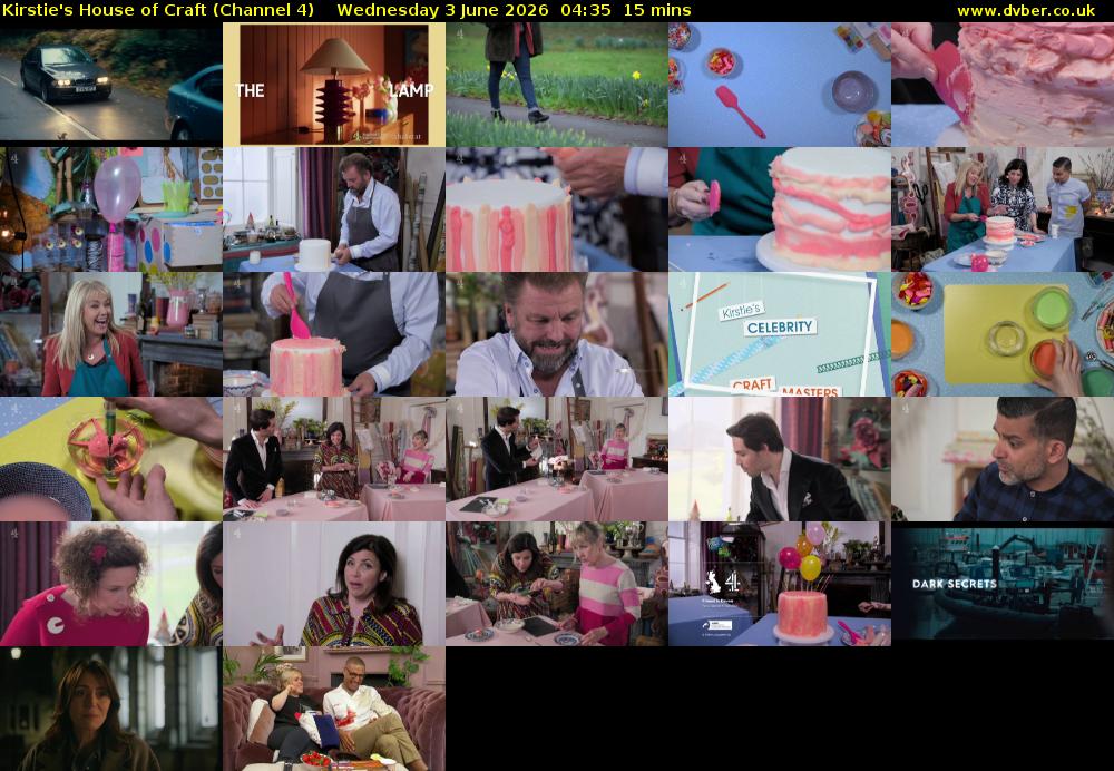 Kirstie's House of Craft (Channel 4) Wednesday 3 June 2026 04:35 - 04:50