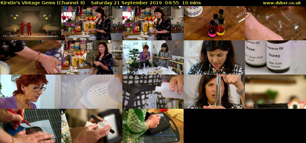 Kirstie's Vintage Gems (Channel 4) Saturday 21 September 2019 04:55 - 05:05