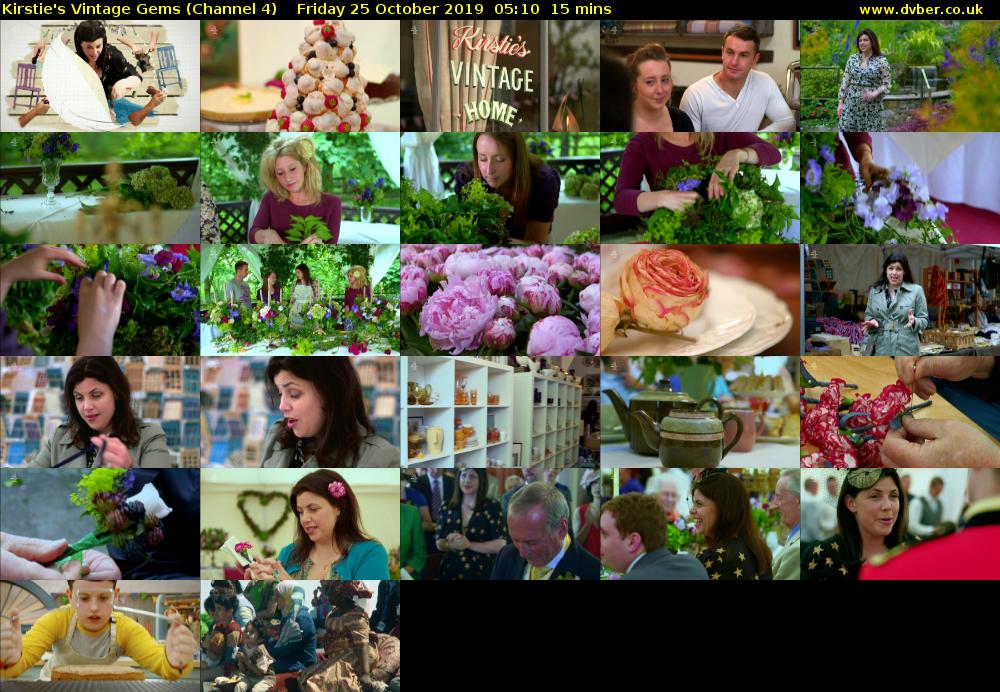 Kirstie's Vintage Gems (Channel 4) Friday 25 October 2019 05:10 - 05:25