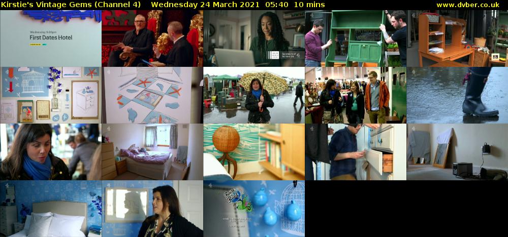 Kirstie's Vintage Gems (Channel 4) Wednesday 24 March 2021 05:40 - 05:50