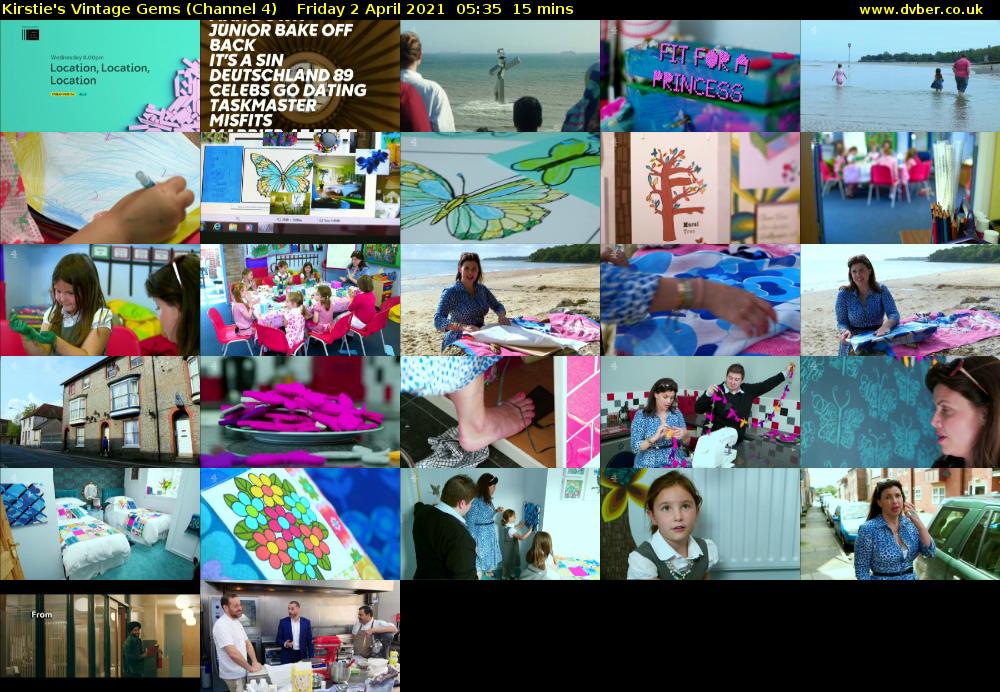 Kirstie's Vintage Gems (Channel 4) Friday 2 April 2021 05:35 - 05:50