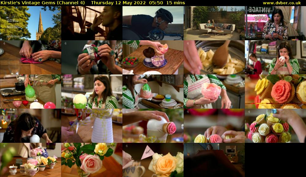 Kirstie's Vintage Gems (Channel 4) Thursday 12 May 2022 05:50 - 06:05