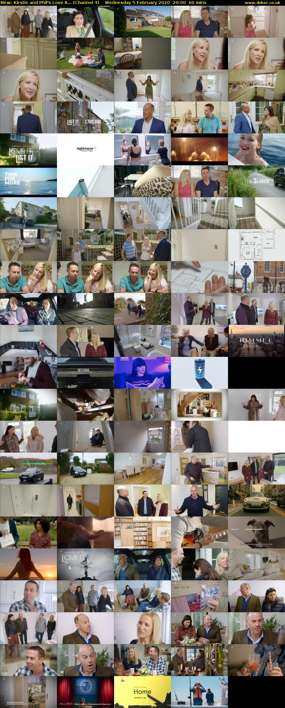 Kirstie and Phil's Love It... (Channel 4) Wednesday 5 February 2020 20:00 - 21:00