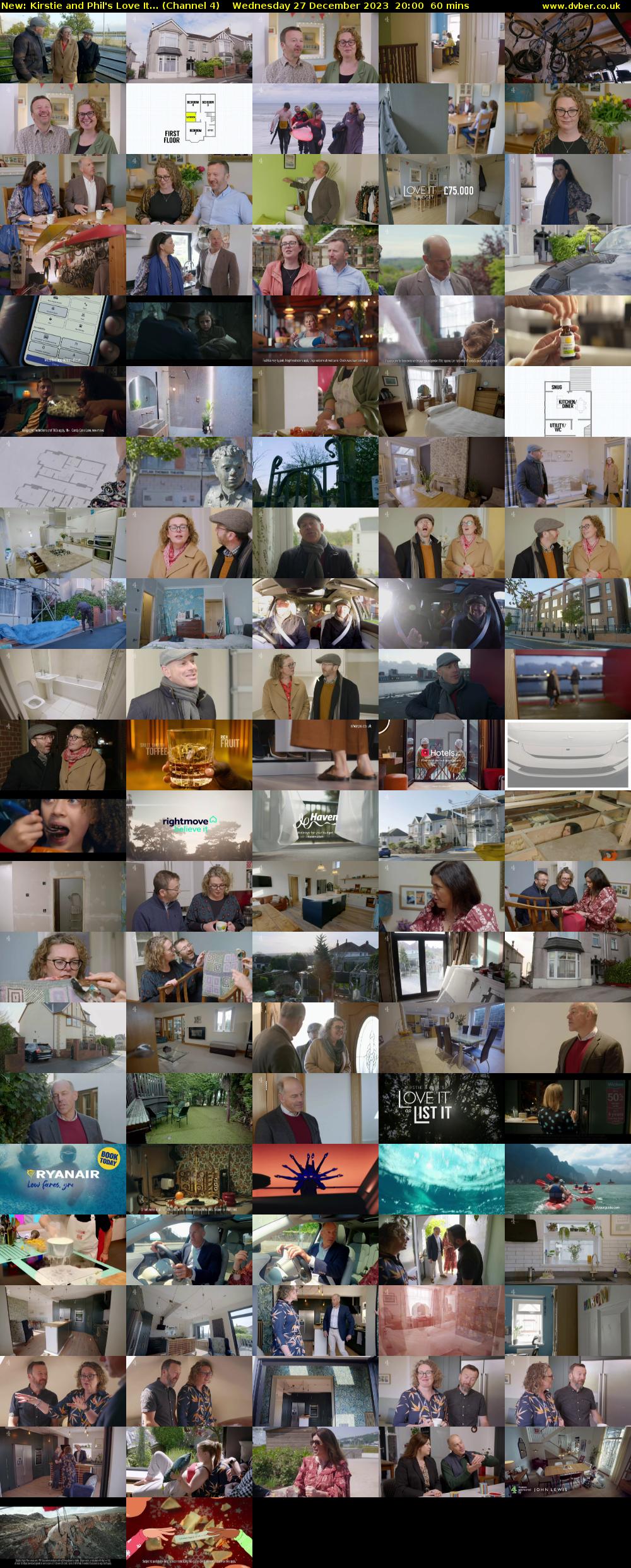 Kirstie and Phil's Love It... (Channel 4) Wednesday 27 December 2023 20:00 - 21:00