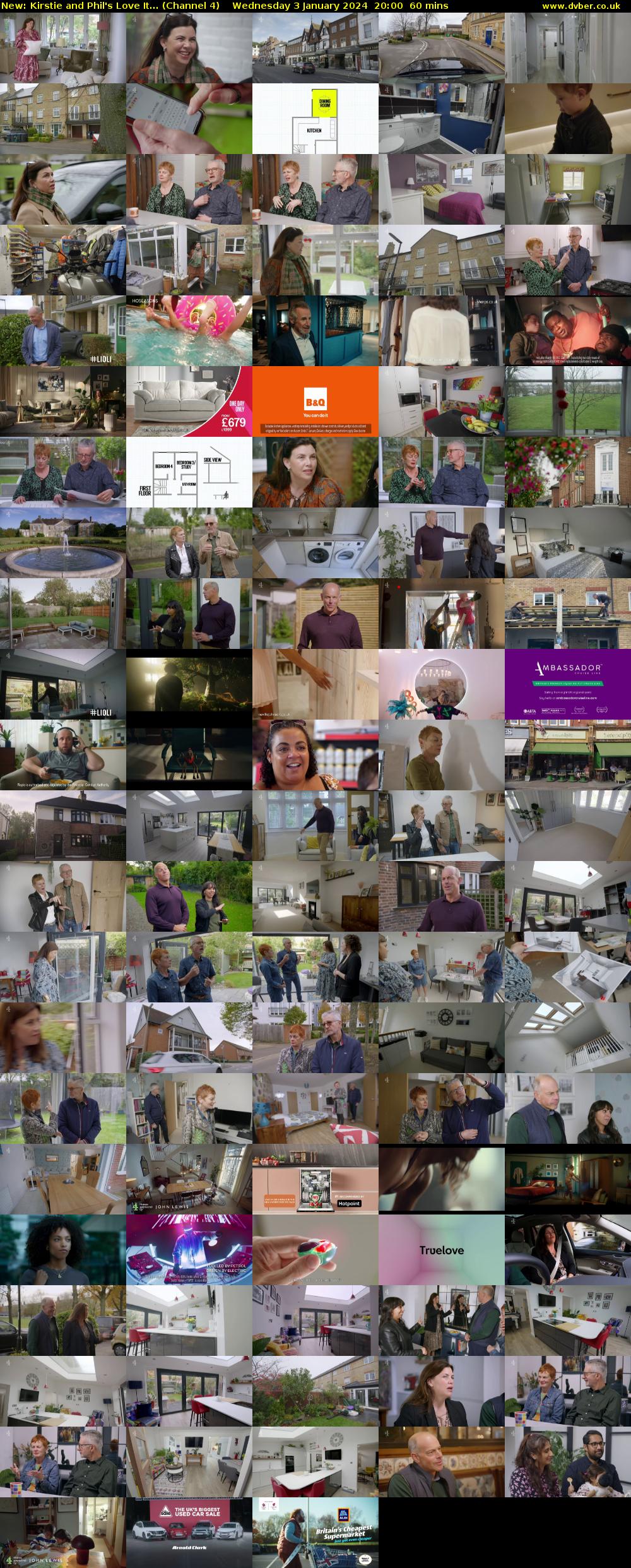 Kirstie and Phil's Love It... (Channel 4) Wednesday 3 January 2024 20:00 - 21:00