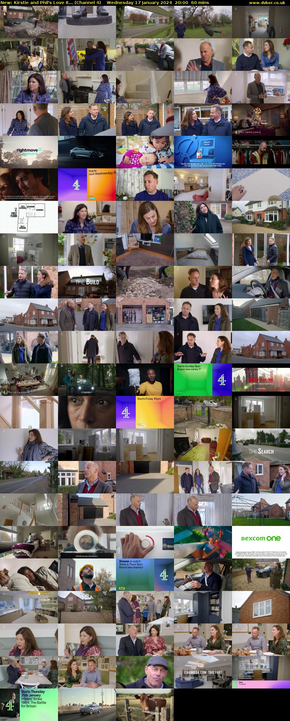 Kirstie and Phil's Love It... (Channel 4) Wednesday 17 January 2024 20:00 - 21:00
