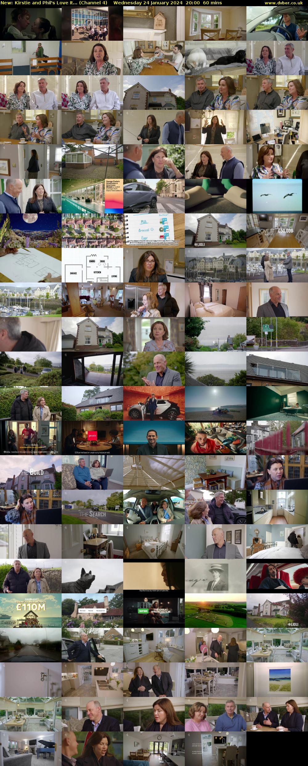 Kirstie and Phil's Love It... (Channel 4) Wednesday 24 January 2024 20:00 - 21:00