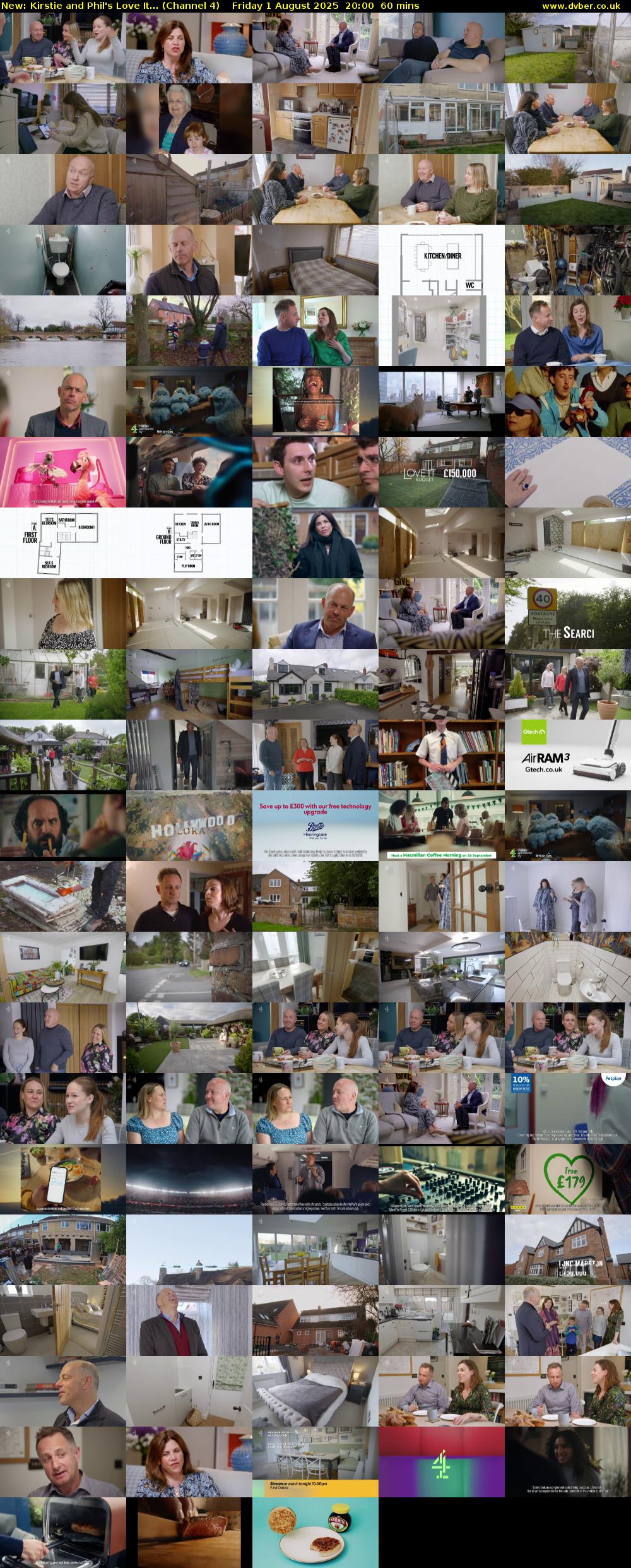 Kirstie and Phil's Love It... (Channel 4) Friday 1 August 2025 20:00 - 21:00