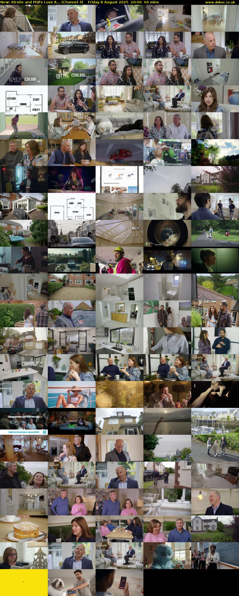 Kirstie and Phil's Love It... (Channel 4) Friday 8 August 2025 20:00 - 21:00
