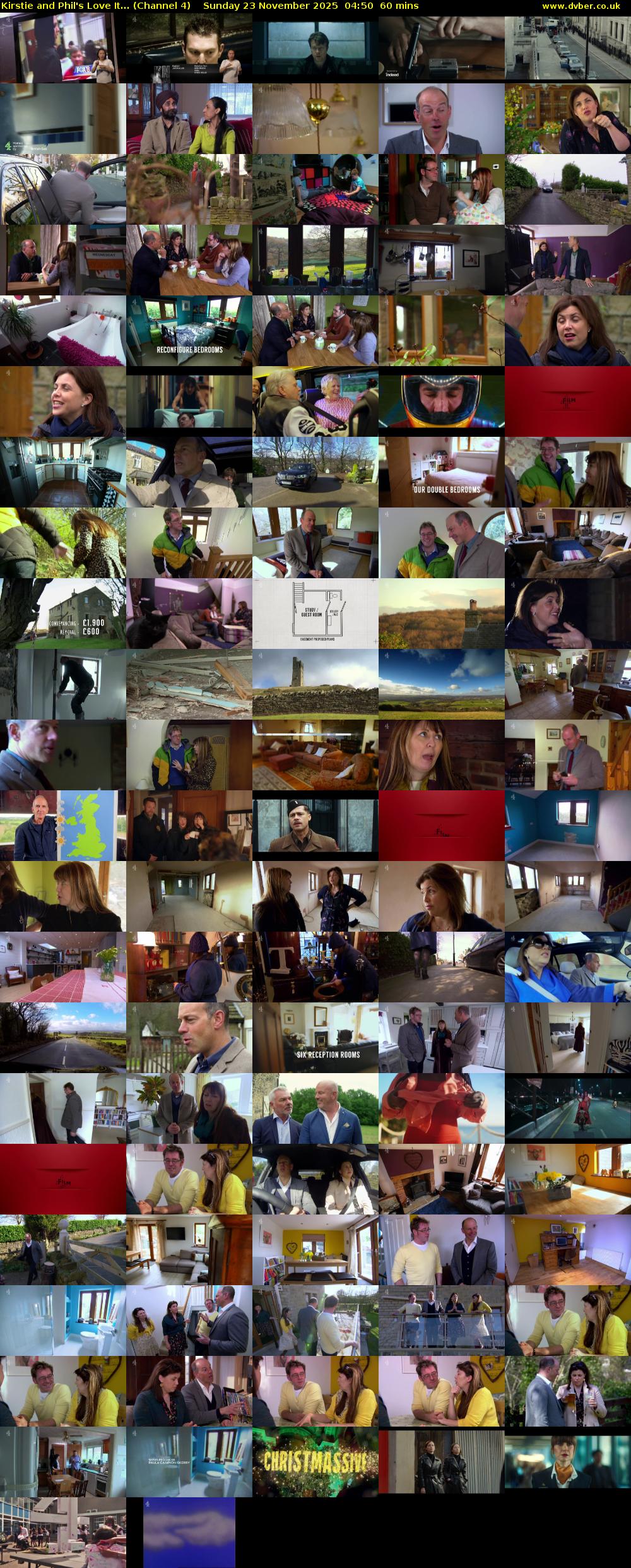 Kirstie and Phil's Love It... (Channel 4) Sunday 23 November 2025 04:50 - 05:50