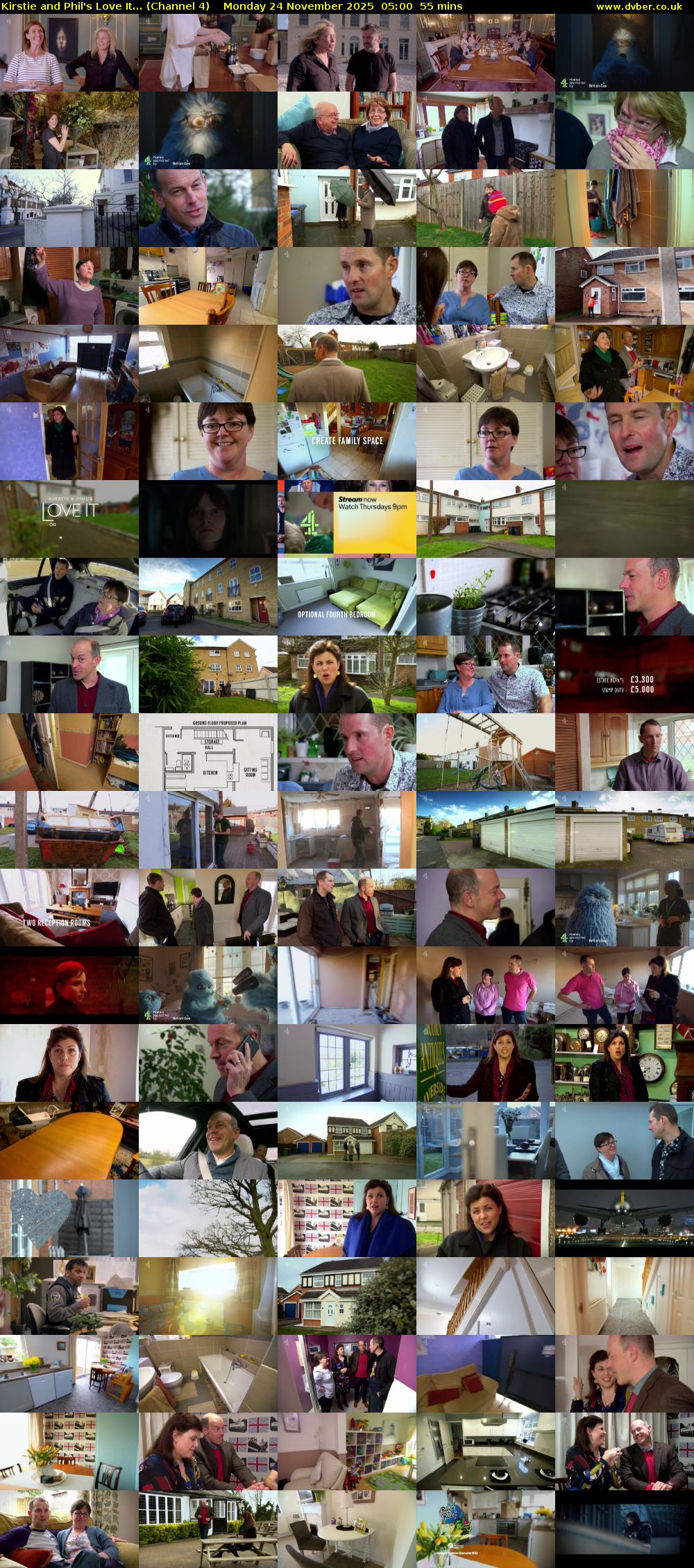 Kirstie and Phil's Love It... (Channel 4) Monday 24 November 2025 05:00 - 05:55