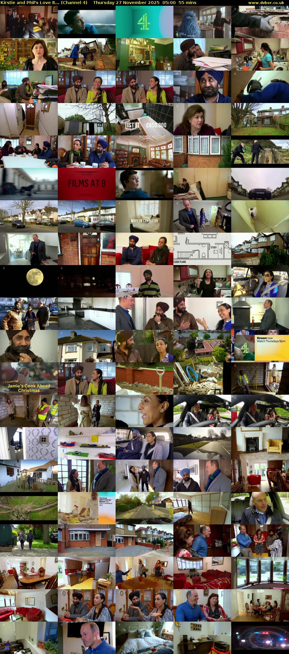 Kirstie and Phil's Love It... (Channel 4) Thursday 27 November 2025 05:00 - 05:55