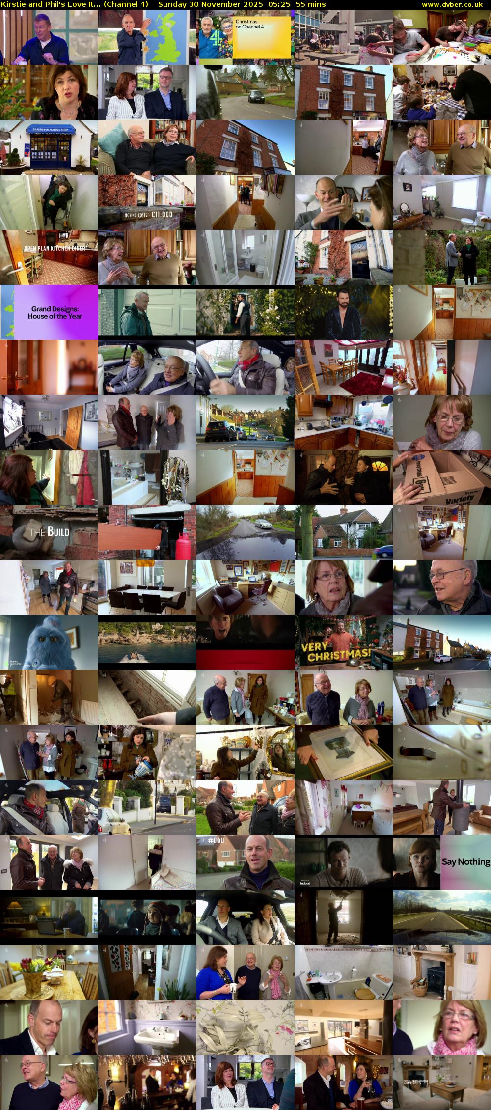 Kirstie and Phil's Love It... (Channel 4) Sunday 30 November 2025 05:25 - 06:20