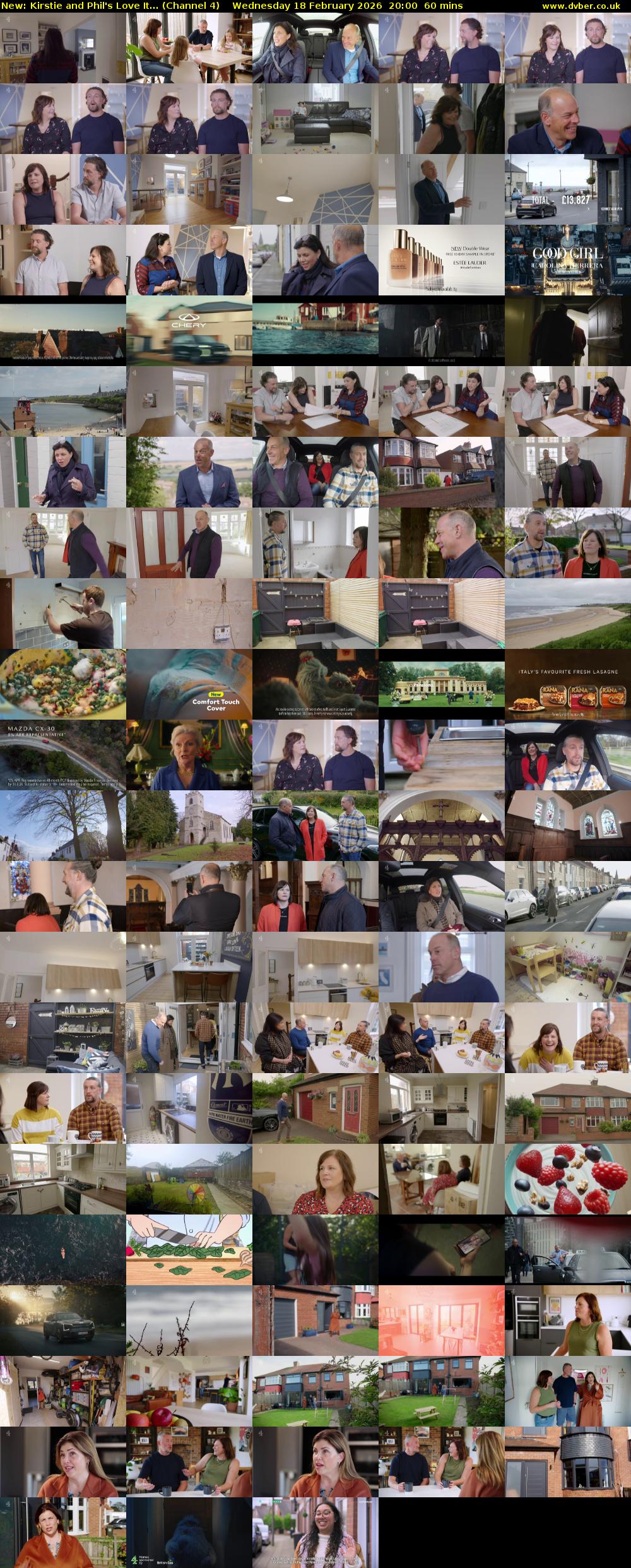 Kirstie and Phil's Love It... (Channel 4) Wednesday 18 February 2026 20:00 - 21:00