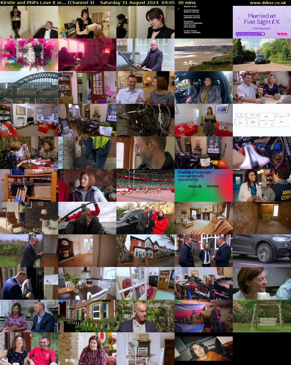 Kirstie and Phil's Love It or... (Channel 4) Saturday 31 August 2024 04:05 - 04:35