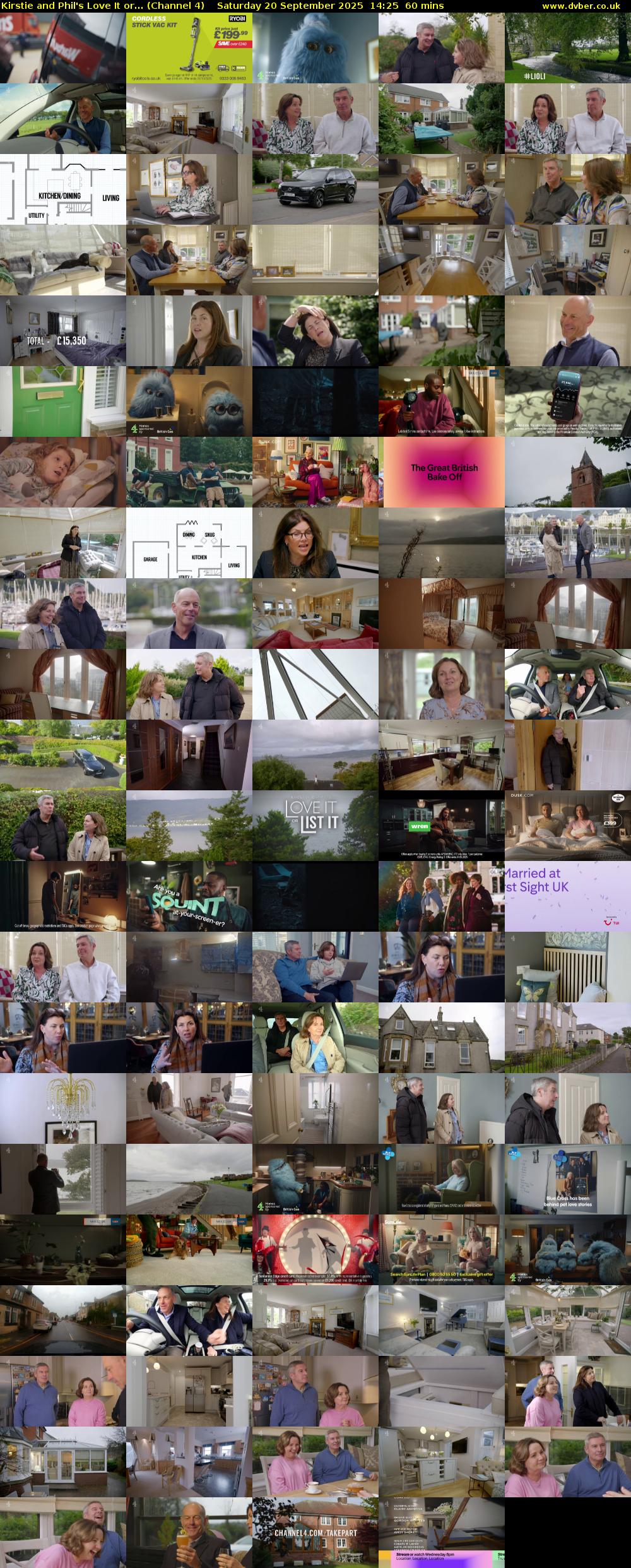 Kirstie and Phil's Love It or... (Channel 4) Saturday 20 September 2025 14:25 - 15:25