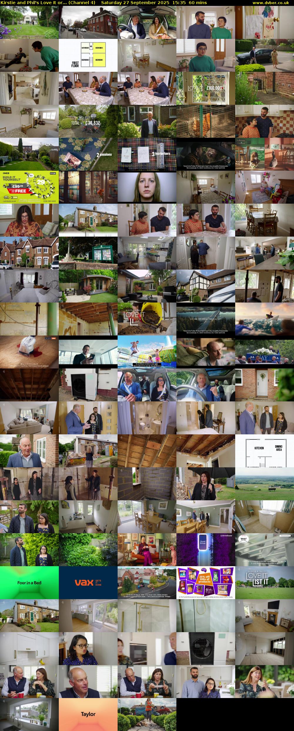 Kirstie and Phil's Love It or... (Channel 4) Saturday 27 September 2025 15:35 - 16:35