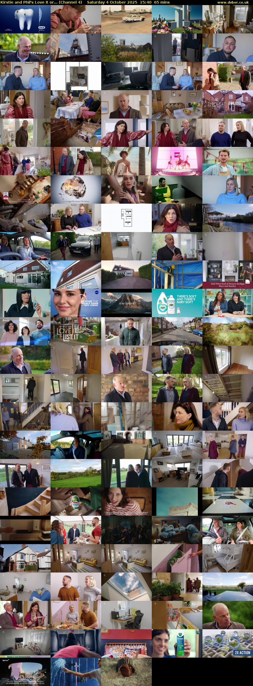 Kirstie and Phil's Love It or... (Channel 4) Saturday 4 October 2025 15:40 - 16:45