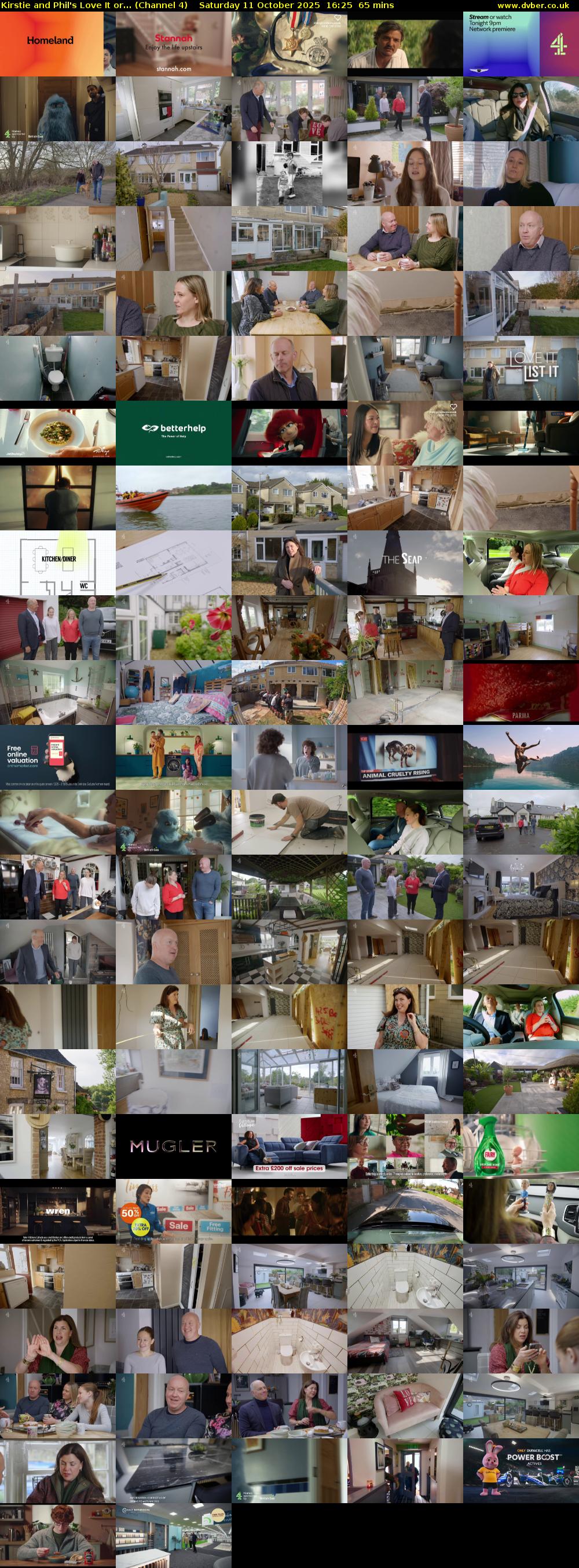 Kirstie and Phil's Love It or... (Channel 4) Saturday 11 October 2025 16:25 - 17:30