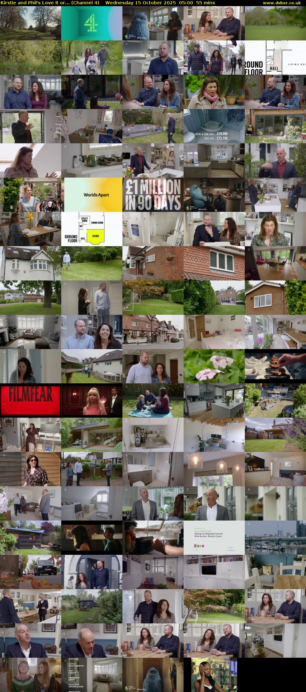 Kirstie and Phil's Love It or... (Channel 4) Wednesday 15 October 2025 05:00 - 05:55