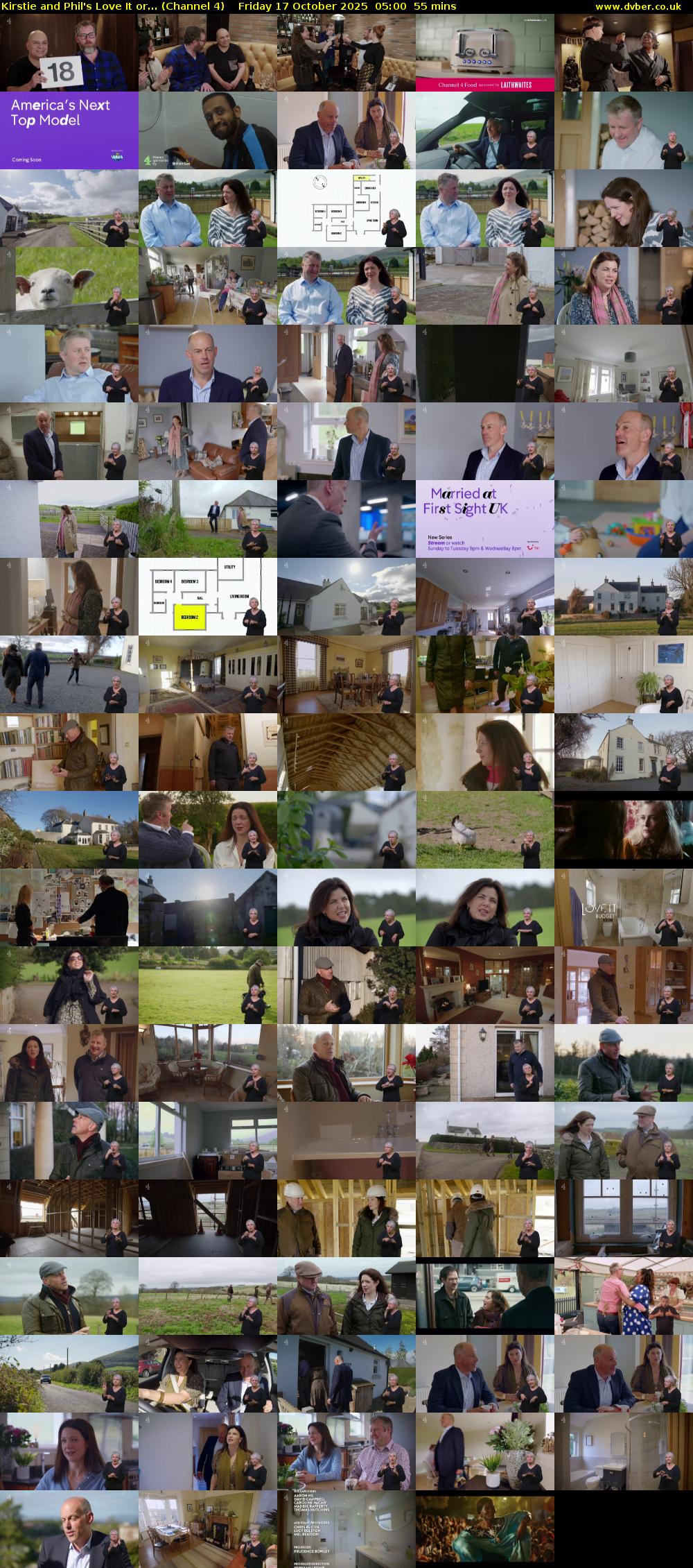 Kirstie and Phil's Love It or... (Channel 4) Friday 17 October 2025 05:00 - 05:55