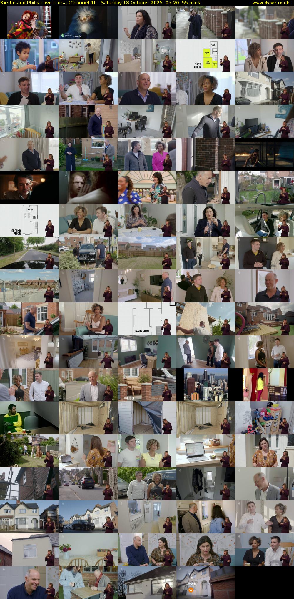 Kirstie and Phil's Love It or... (Channel 4) Saturday 18 October 2025 05:20 - 06:15