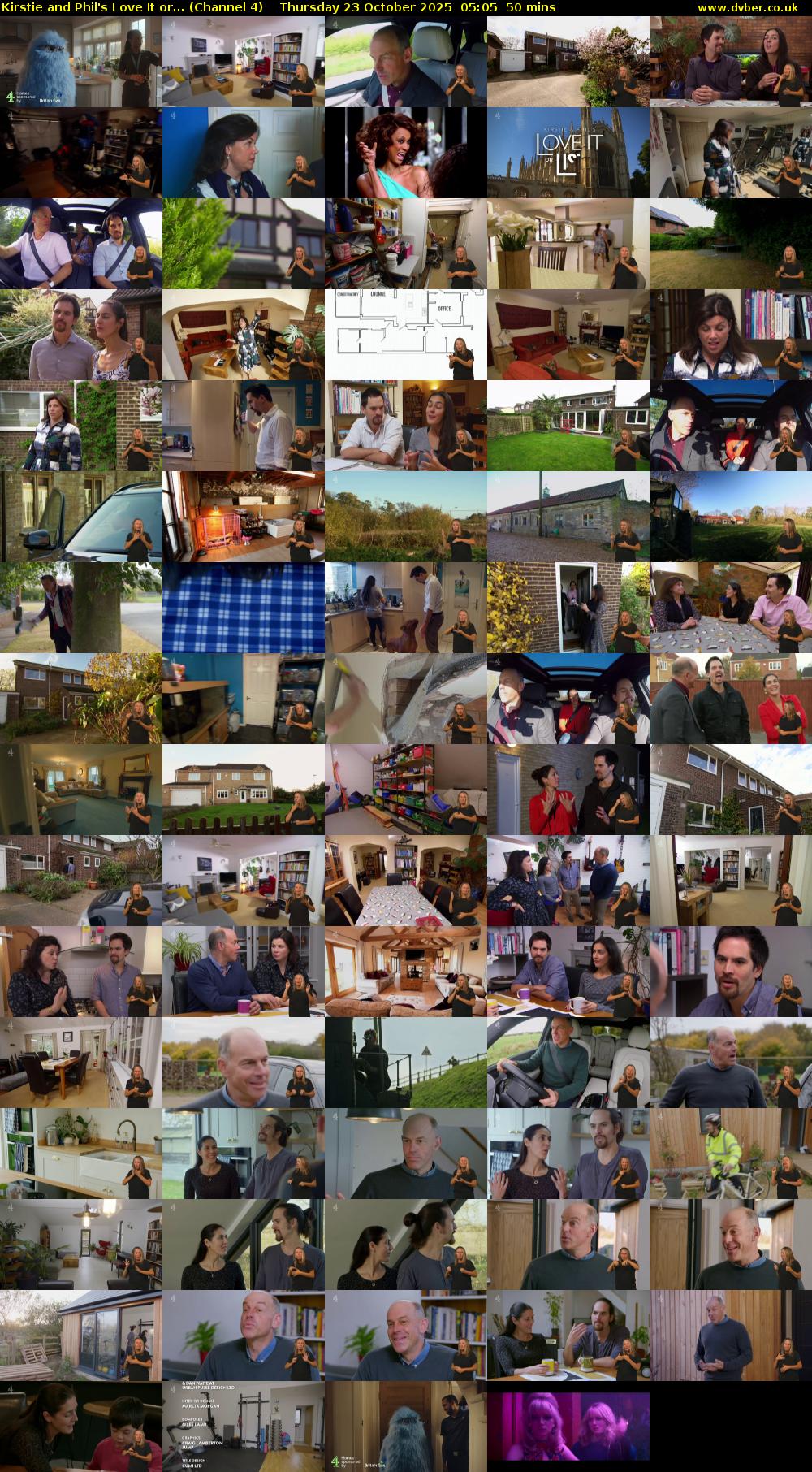 Kirstie and Phil's Love It or... (Channel 4) Thursday 23 October 2025 05:05 - 05:55