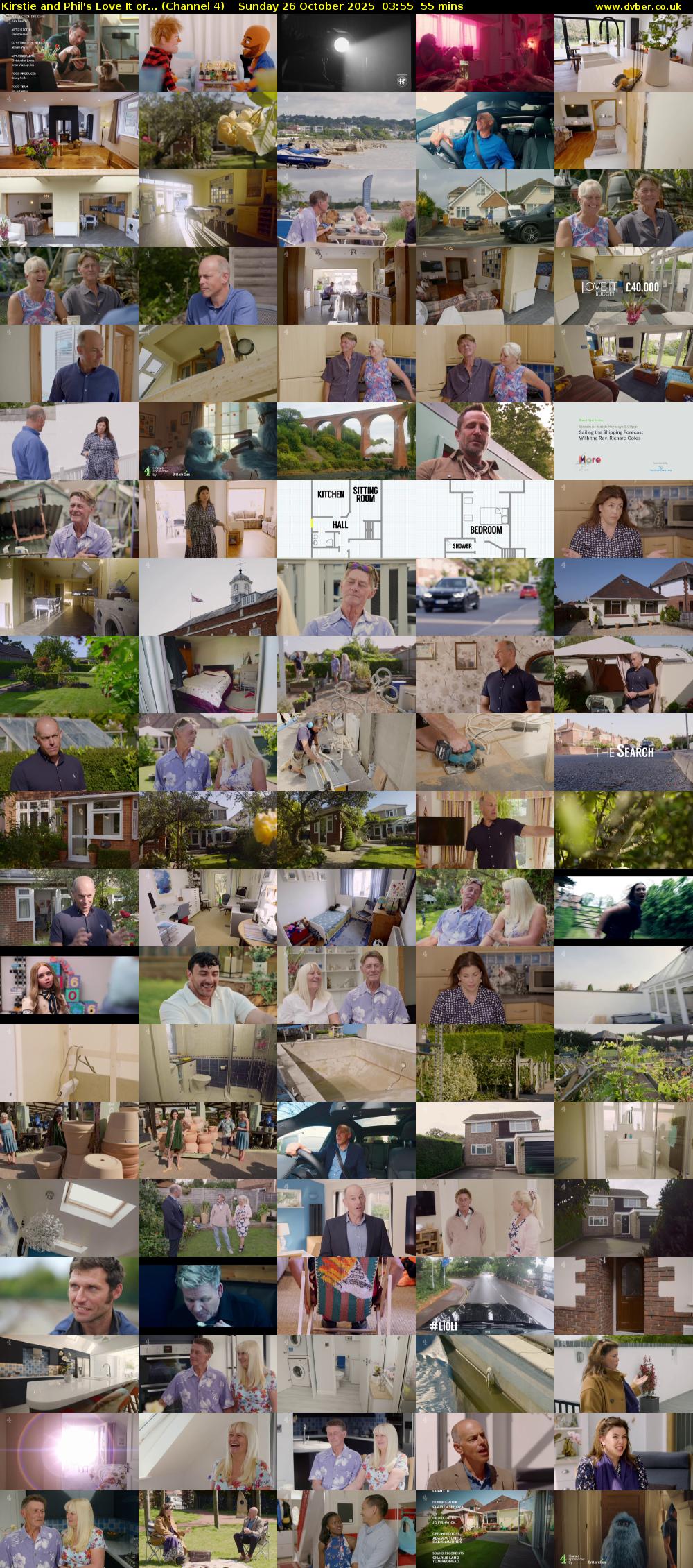 Kirstie and Phil's Love It or... (Channel 4) Sunday 26 October 2025 03:55 - 04:50