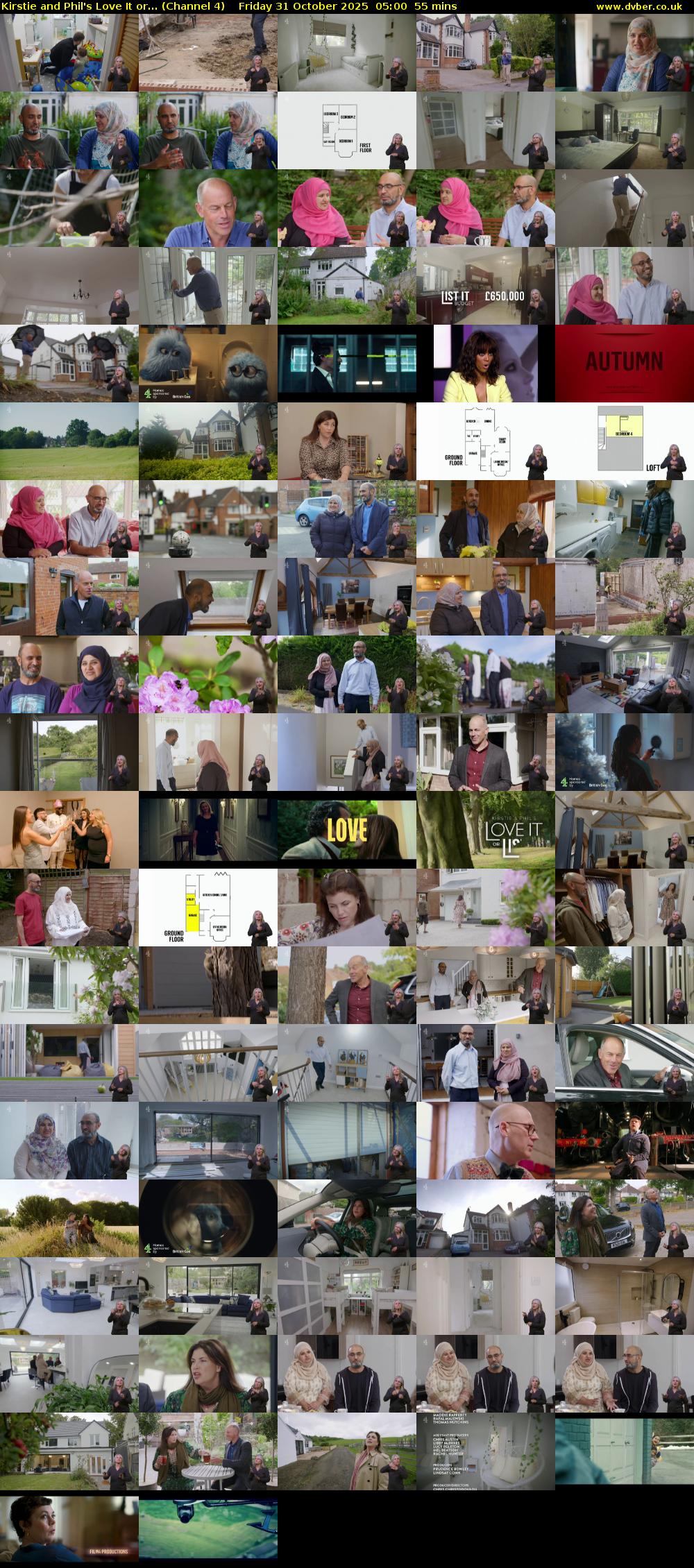 Kirstie and Phil's Love It or... (Channel 4) Friday 31 October 2025 05:00 - 05:55