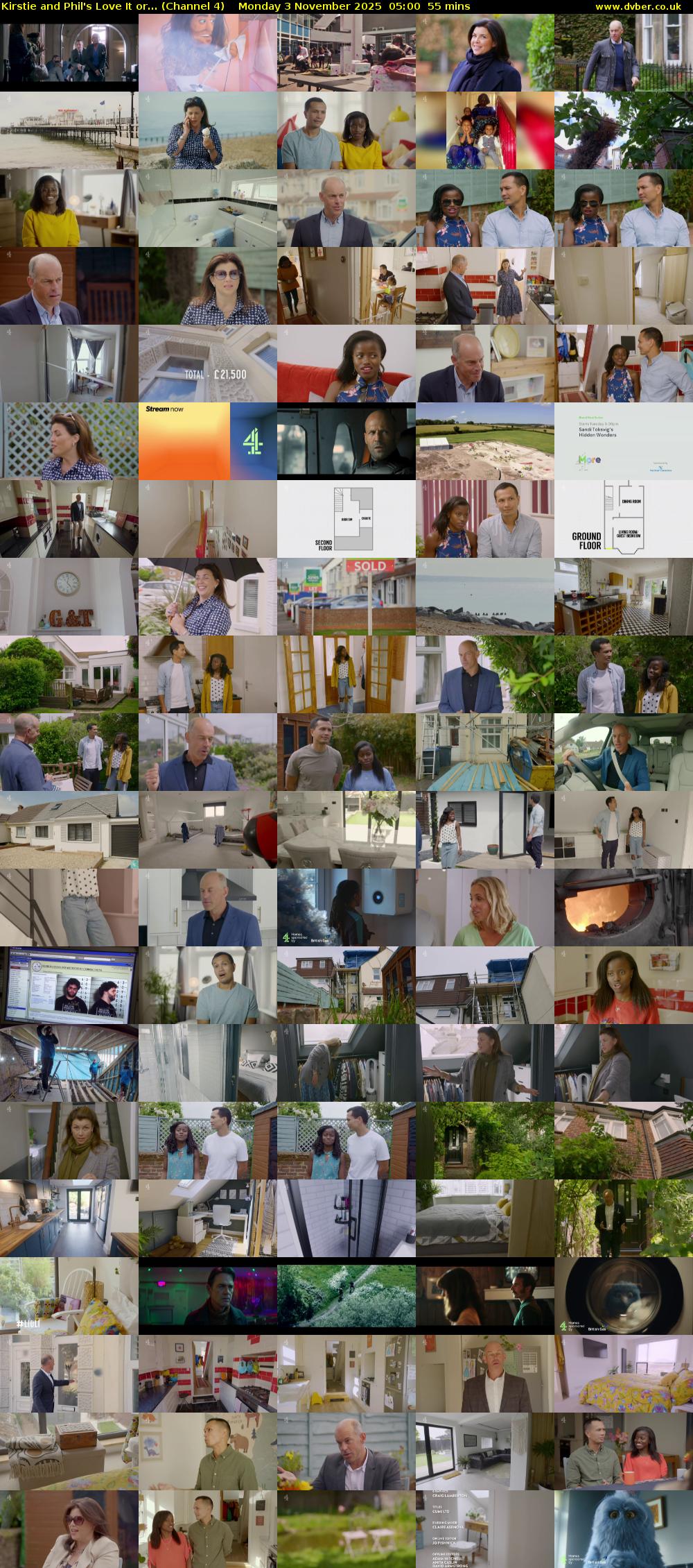 Kirstie and Phil's Love It or... (Channel 4) Monday 3 November 2025 05:00 - 05:55