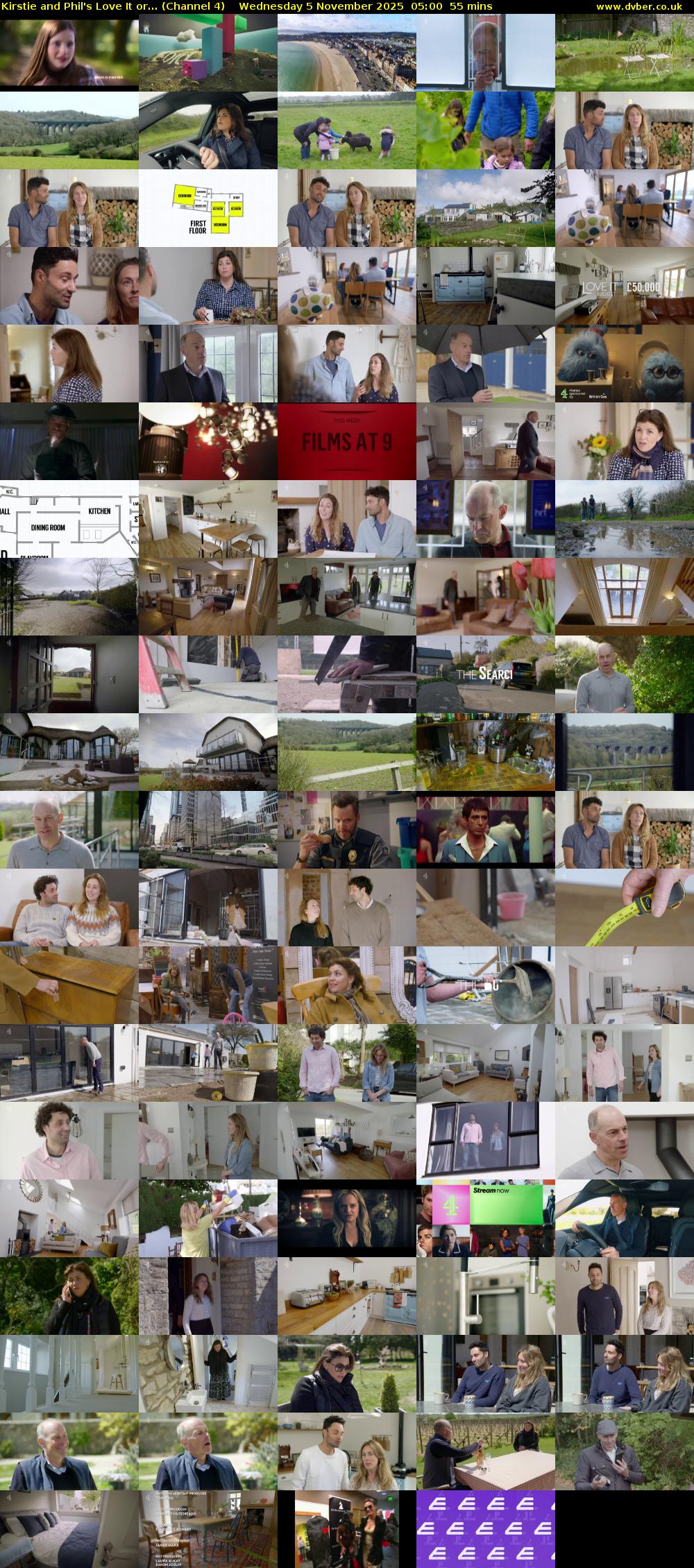 Kirstie and Phil's Love It or... (Channel 4) Wednesday 5 November 2025 05:00 - 05:55