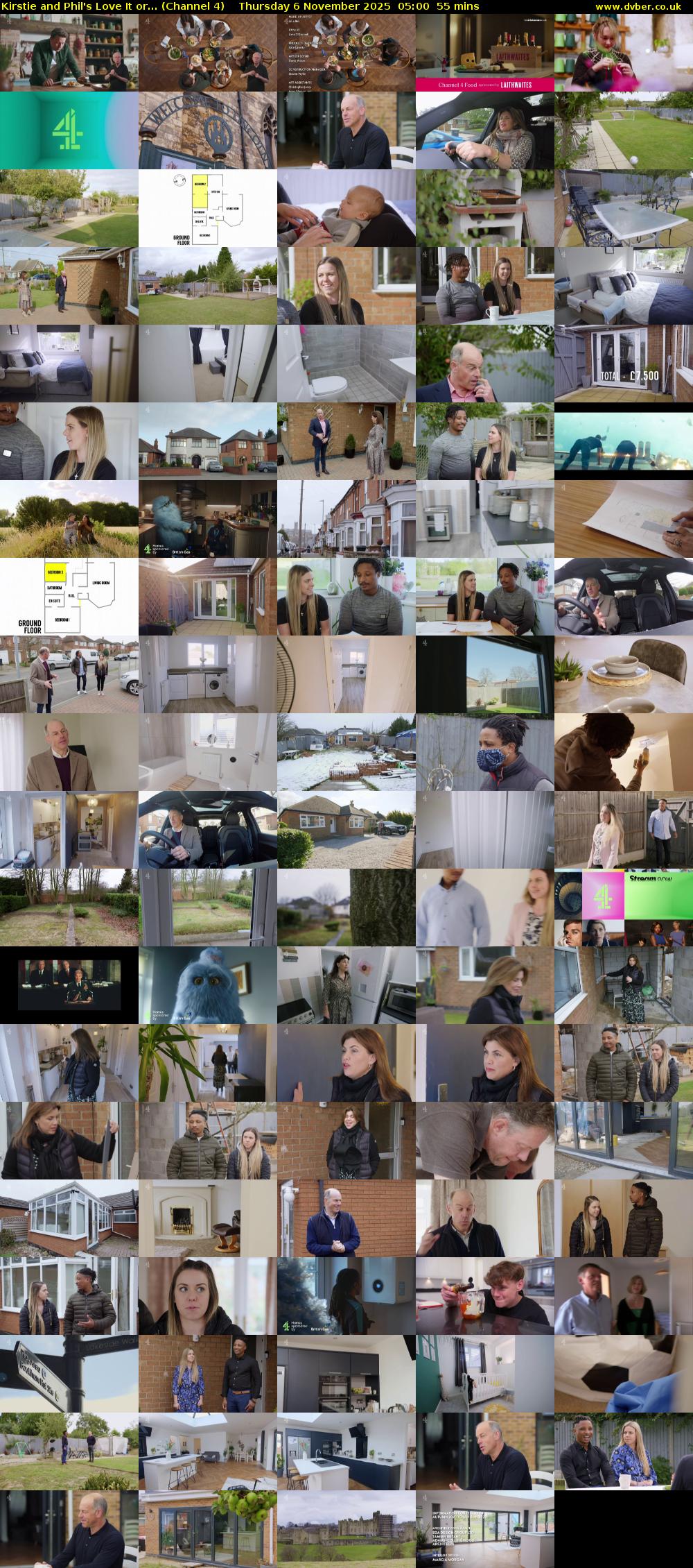 Kirstie and Phil's Love It or... (Channel 4) Thursday 6 November 2025 05:00 - 05:55