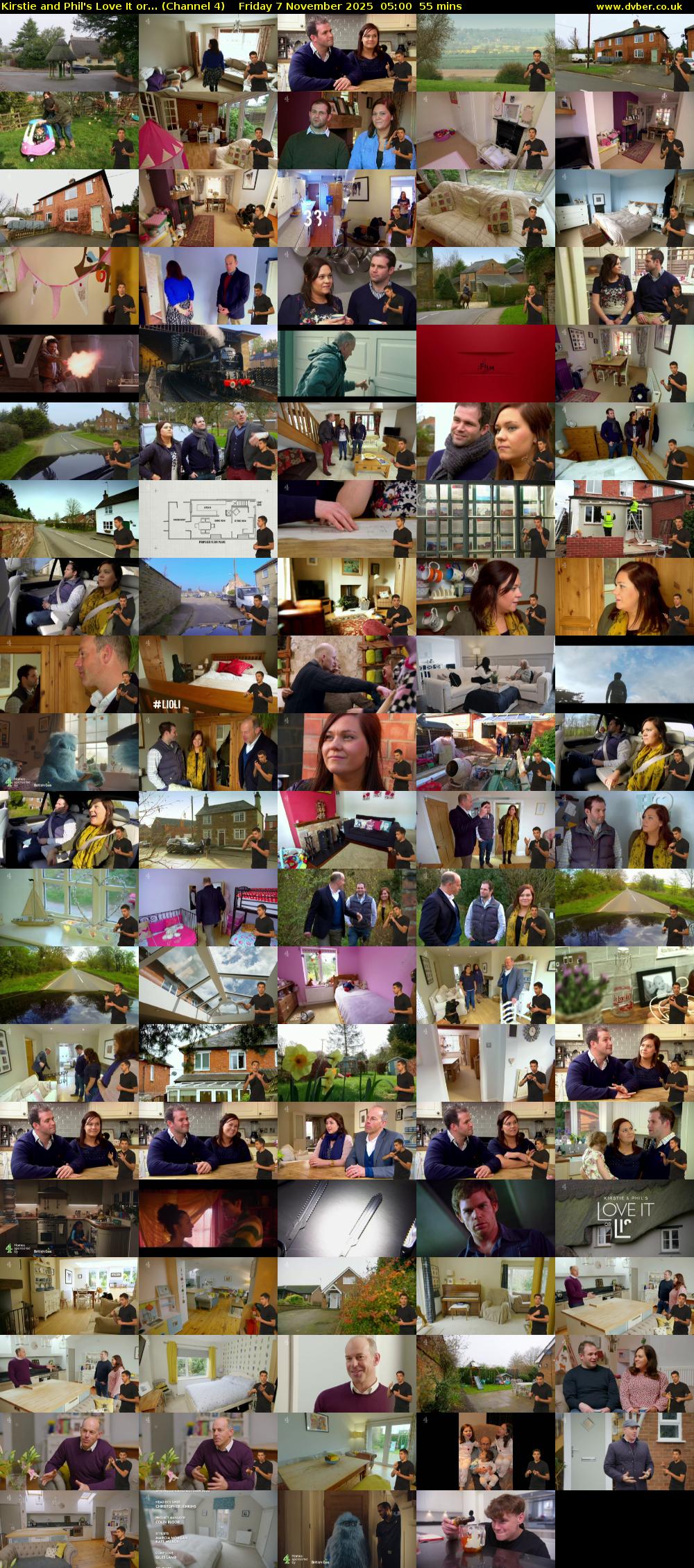 Kirstie and Phil's Love It or... (Channel 4) Friday 7 November 2025 05:00 - 05:55