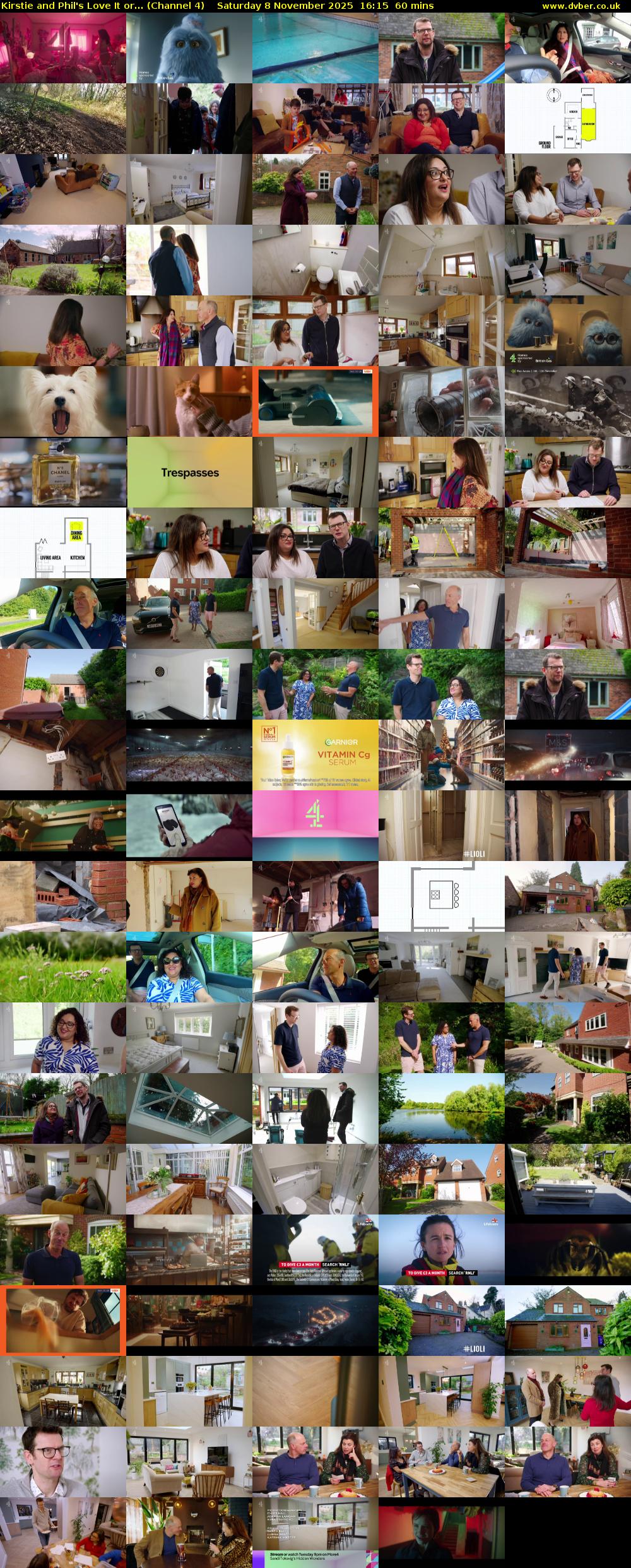 Kirstie and Phil's Love It or... (Channel 4) Saturday 8 November 2025 16:15 - 17:15