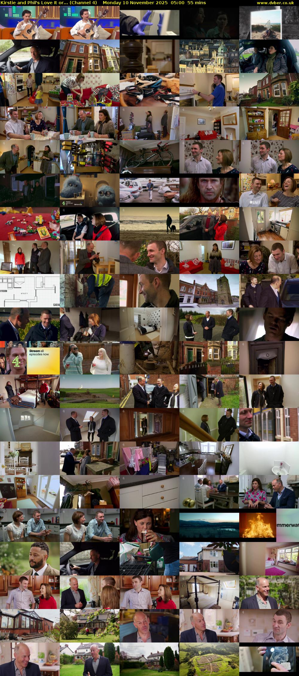 Kirstie and Phil's Love It or... (Channel 4) Monday 10 November 2025 05:00 - 05:55