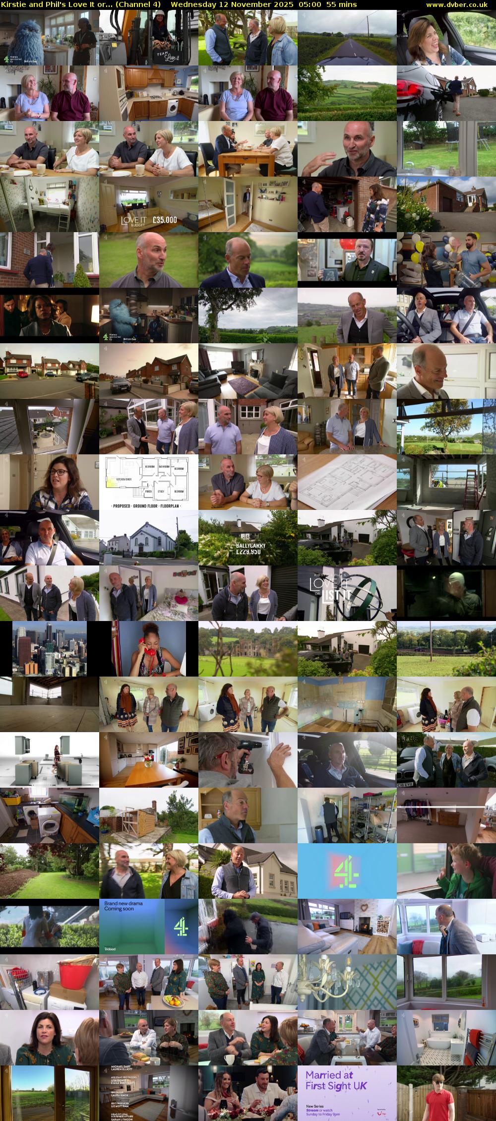 Kirstie and Phil's Love It or... (Channel 4) Wednesday 12 November 2025 05:00 - 05:55