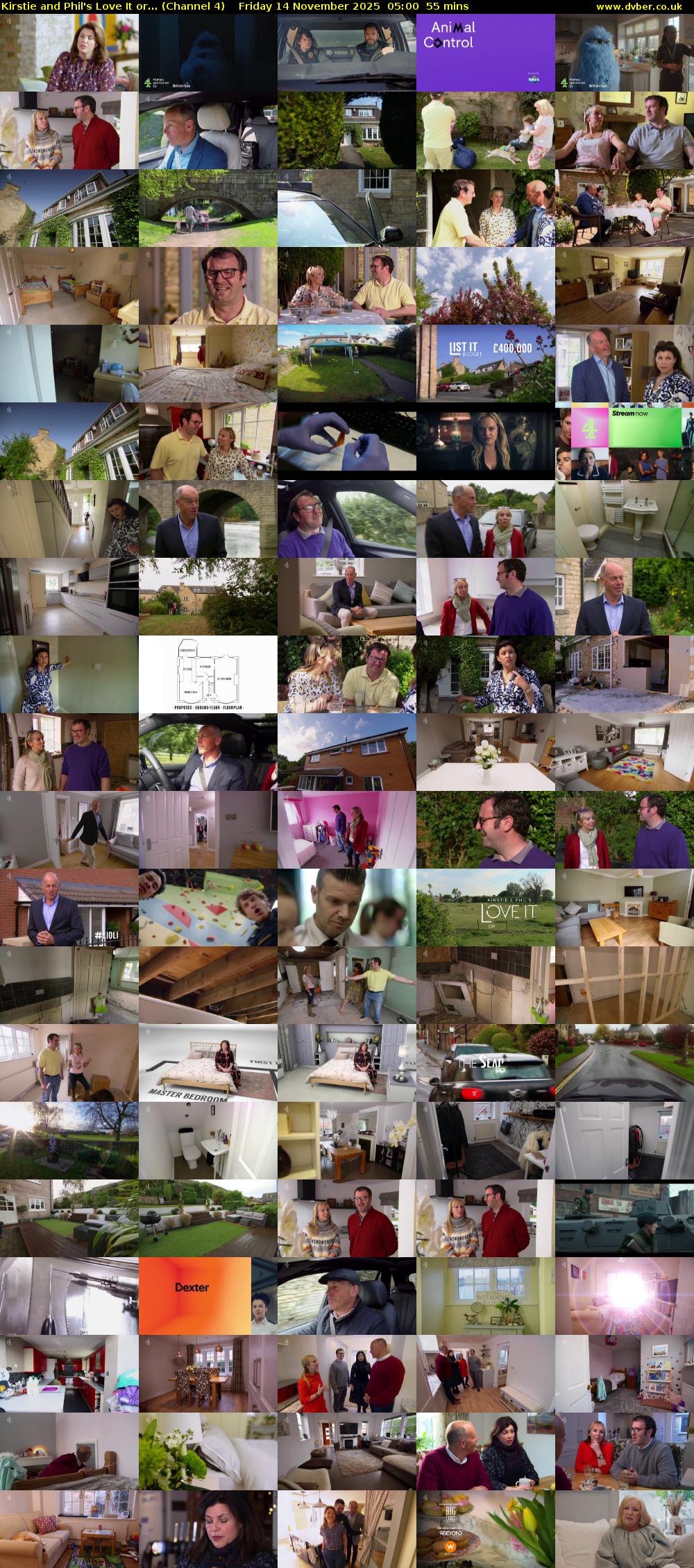 Kirstie and Phil's Love It or... (Channel 4) Friday 14 November 2025 05:00 - 05:55