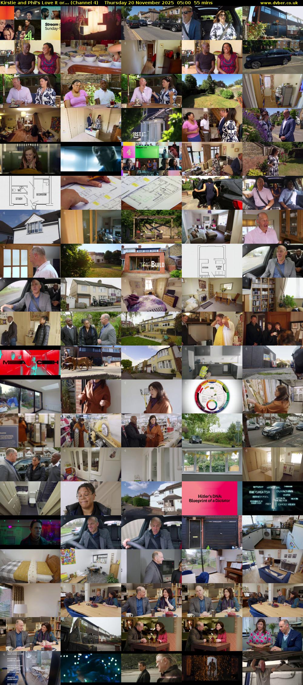 Kirstie and Phil's Love It or... (Channel 4) Thursday 20 November 2025 05:00 - 05:55