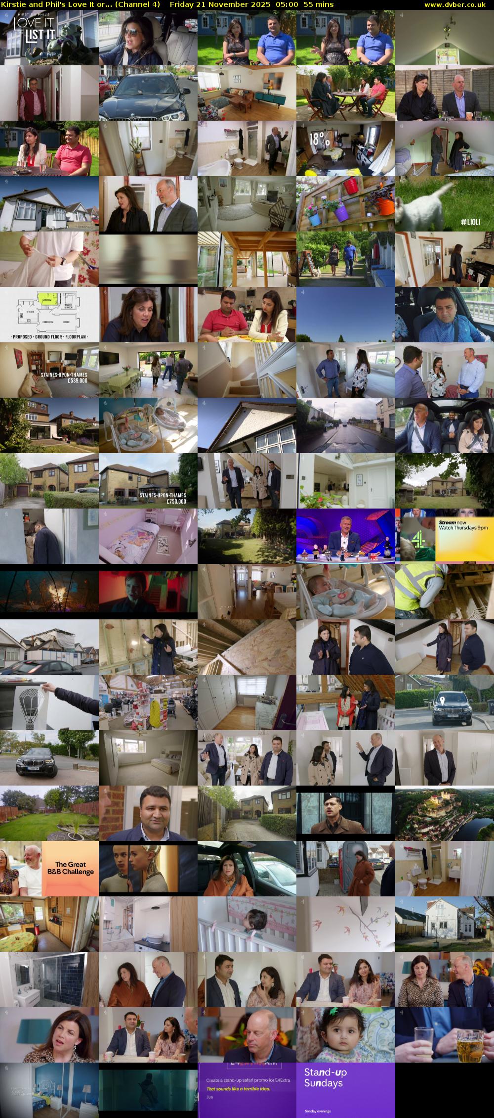 Kirstie and Phil's Love It or... (Channel 4) Friday 21 November 2025 05:00 - 05:55