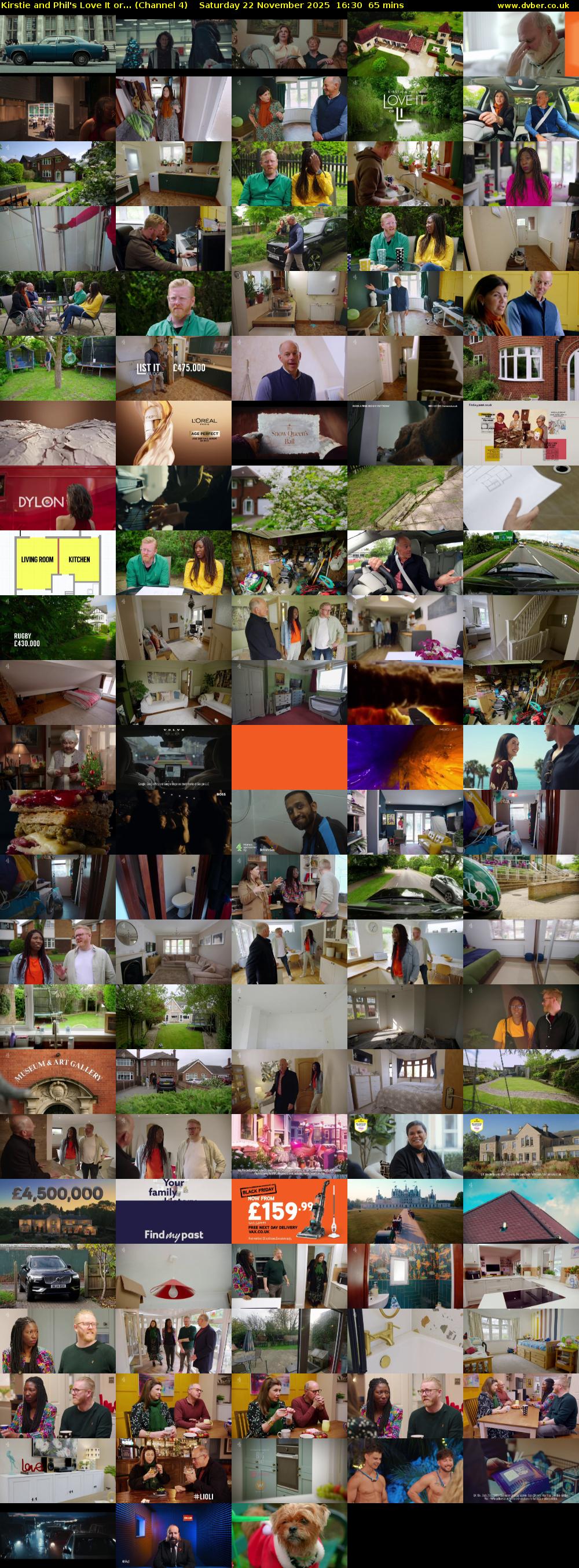 Kirstie and Phil's Love It or... (Channel 4) Saturday 22 November 2025 16:30 - 17:35