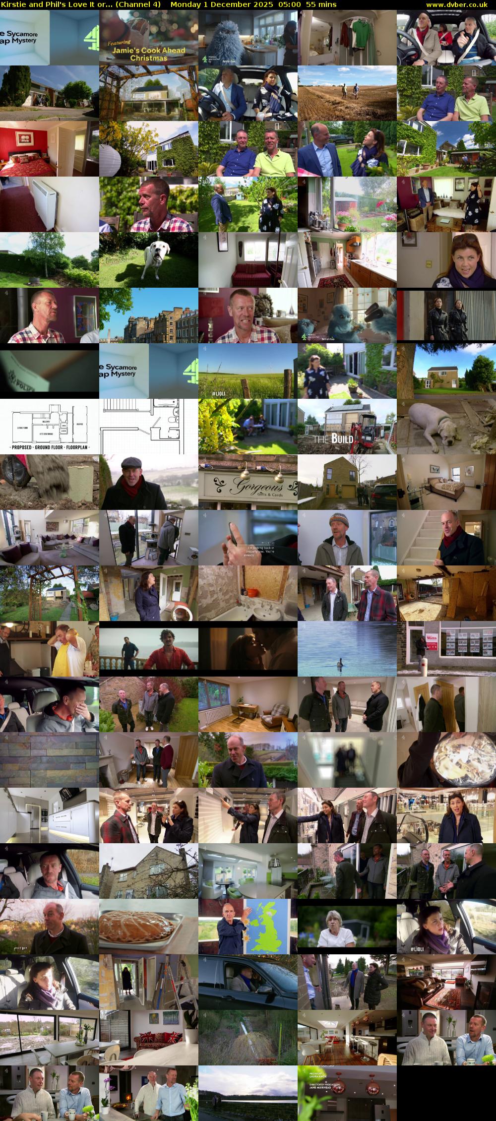 Kirstie and Phil's Love It or... (Channel 4) Monday 1 December 2025 05:00 - 05:55